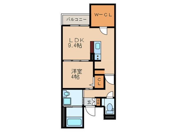 ぱ～くたうんルナ名古屋の物件間取画像